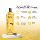 Rey Naturals Castor Oil - A natural solution for healthy hair
